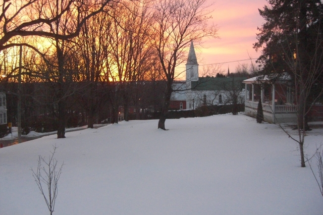 Lever du soleil sur Waterville - Michel Gauthier